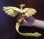 A very polished origami phoenix, again by BR